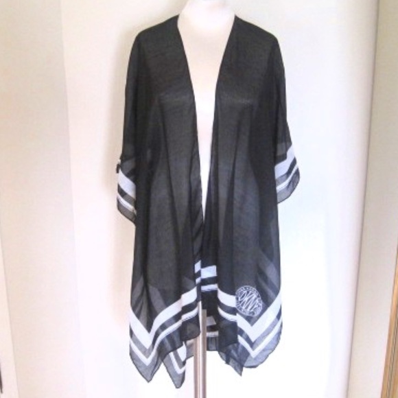 DKNY Shawl Cover-Up Beach Wrap - Picture 1 of 5